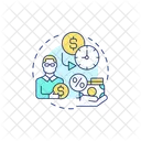 Financing Business Working Icon