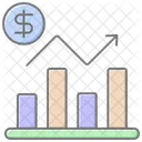 Trade Growth Statistics Lineal Color Icon Icon