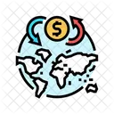 Trade Route Map Icon