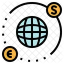 Trading Globe Euro Icon