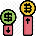 Chart Bar Bitcoin Icon