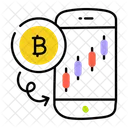 Trading App Mobile Trading Bitcoin Trading Icône