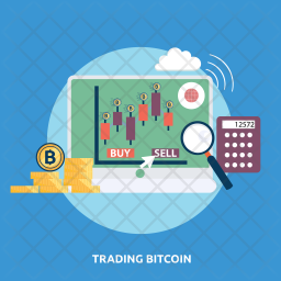 Trading Bitcoin Icon