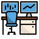 Trading Room Office Icon