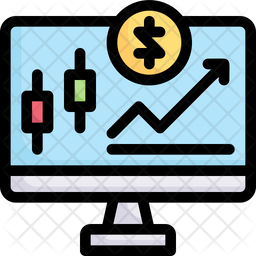 Trading Stock Icon Of Colored Outline Style Available In Svg Png Eps Ai Icon Fonts
