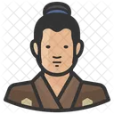 Traditiona Japanese Man User Character Icon