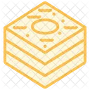 Traditional Arabic Sweets Duotone Line Icon Icon