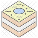 Traditional Arabic Sweets Lineal Color Icon Icon