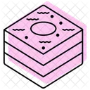 Traditional Arabic Sweets Color Shadow Thinline Icon Icon