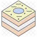 Traditional Arabic Sweets Lineal Color Icon Icon