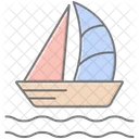 Traditional Boat Lineal Color Icon Icon