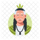 Traditional Character Hispanic Elder Icon