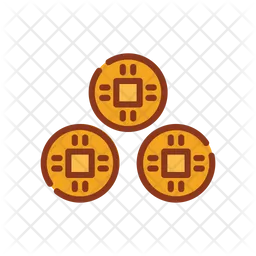 Traditional chinese coin  Icon