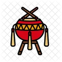 Traditional Chinese Drum Rhythm Tradition Icon