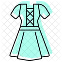 Traditional Clothing Color Shadow Thinline Icon Icon