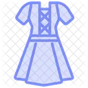 Traditional Clothing Duotone Line Icon Icon