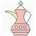 Traditional Dallah Pot Lineal Color Icon アイコン