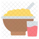 Food Bowl Glass Noodle Icon