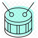Traditional Drum Color Shadow Thinline Icon Icon