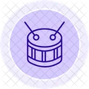 Traditional Drum Line Icon Icon