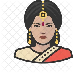 Traditional Indian Woman  Icon