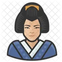 Traditionelle Japanische Frau Avatar Benutzer Symbol