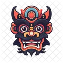 Traditionelle Maske Symbol