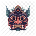 Traditionelle Maske Symbol