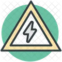 Traffic Sign Thunderbolt Icon