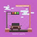 Traffic Lights Car Icon