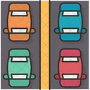 Traffic Cars Road Icon