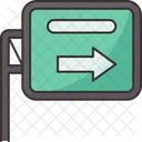 Traffic Direction Sign Icon