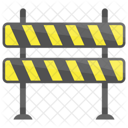 Traffic Barricade Icon - Download in Flat Style