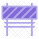 Traffic Barrier Construction Icon
