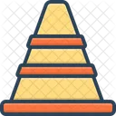 Traffic Cone Safety Barrier Icon