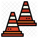 Traffic Cone Construction Signaling Icon