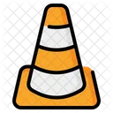 Traffic Cone Attention Alert Icon