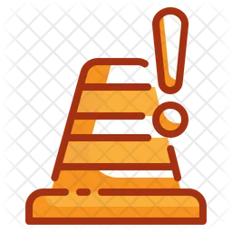 Traffic Cone Alert  Icon