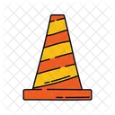 Traffic cone handrawn  Icon