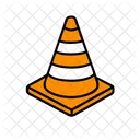 Traffic Cone Construction Safety Icon