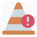 Traffic Cone Warning Caution Icon