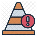 Traffic Cone Warning Caution Icon