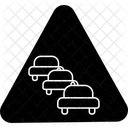 Traffic Congestion Warning Jamalert Roadblockage Icon
