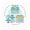 Aviation Traffic Flow Management Time Icon