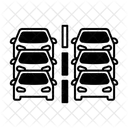 Traffic Jam Front View  Icon