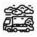 Traffic Jam Smog Icon