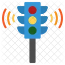 Traffic Light Iot Wifi Smart Road Control Internet Things Icon