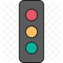 Traffic Light Signalpost Redyellowgreen Icon
