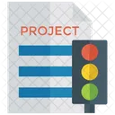 Traffic Light Project Project Management Management Report Icon