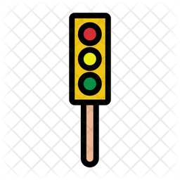 Traffic Light Red  Icon